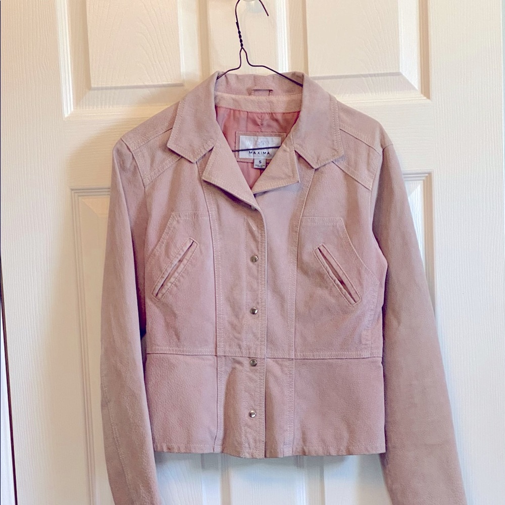 🎉HP🎉 Wilson pale pink suede jacket